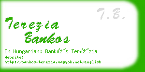 terezia bankos business card